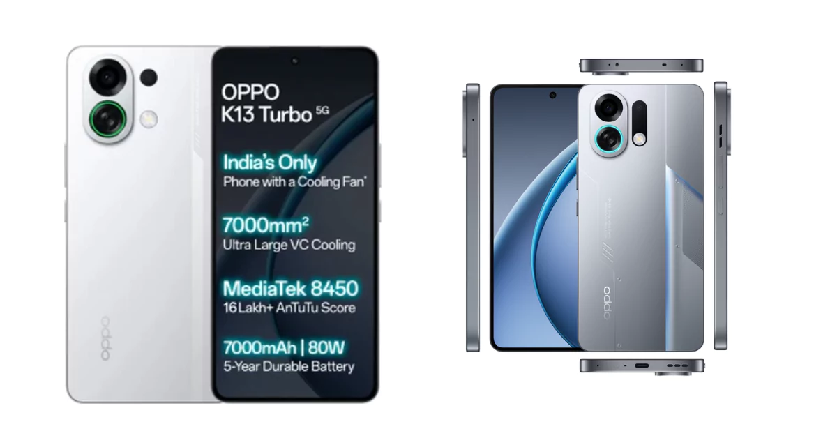 Oppo K13 Turbo Powerful smartphone with 6.8-inch display and AI camera